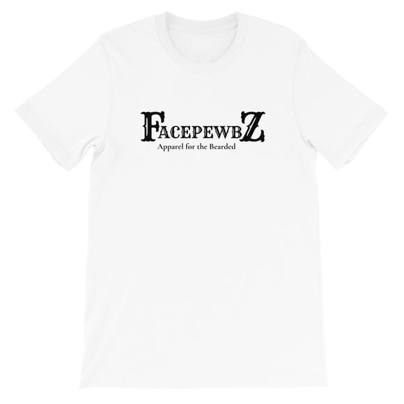 Short-Sleeve facepewbz logo beard T-Shirt